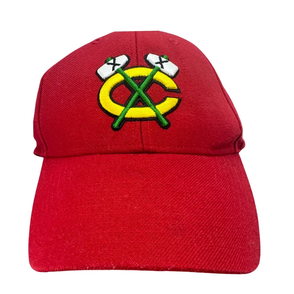 '47 Brand Chicago Blackhawks Red NHL Hockey Cap Hat OSFA Adjustable Classic‎